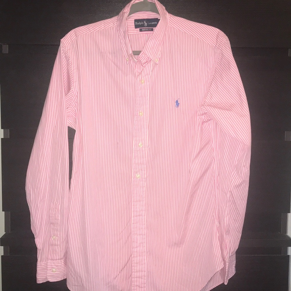Pink Polo Ralph Lauren Oxford Shirt size Medium